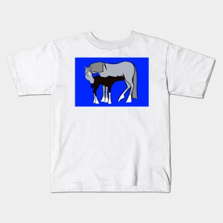 Mare and Foal 10 Kids T-Shirt